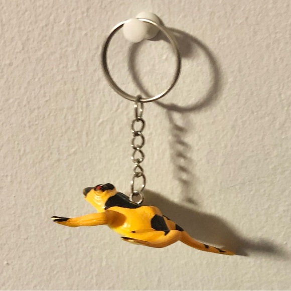 ❤️ Yellow Frog Toy Keychain - Picture 3 of 5